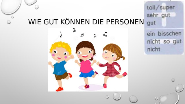 Wie gut können die Personen …? 