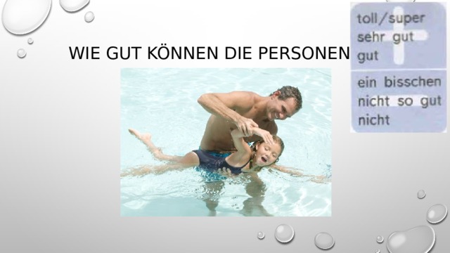Wie gut können die Personen …? 