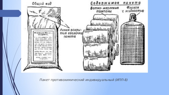 Пакет противохимический индивидуальный (ИПП-8) 