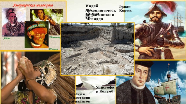 Эрнан Кортес Индейцы тотонаки Археологические раскопки в Мегиддо Христофор Колумб Ацтеки и божественный напиток 