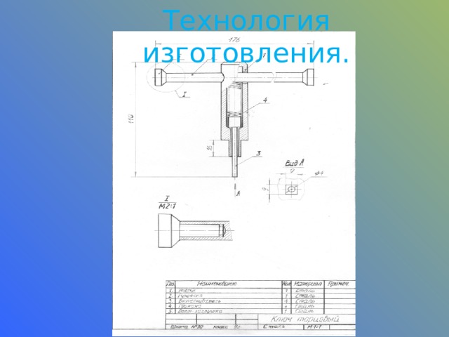 Технология изготовления. 