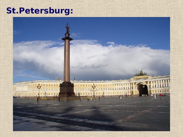 St.Petersburg:  