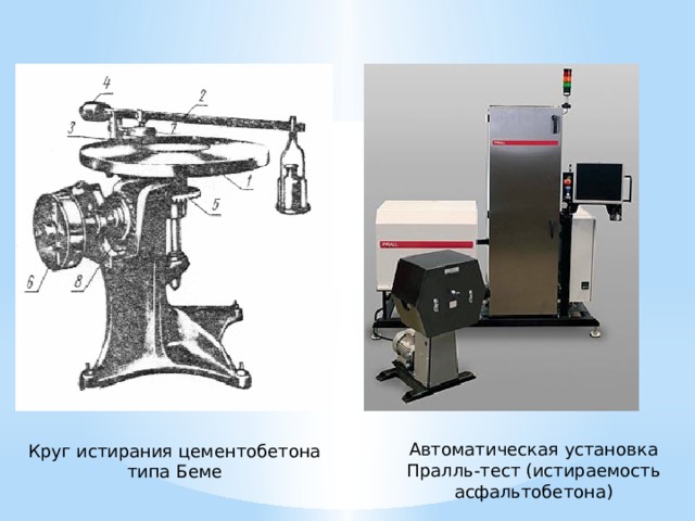 Автоматическая установка Пралль-тест (истираемость асфальтобетона) Круг истирания цементобетона типа Беме 