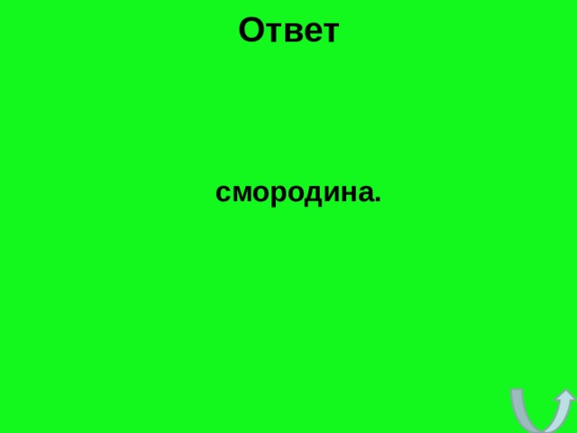 Ответ   смородина. 