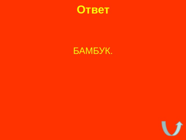 Ответ БАМБУК. 