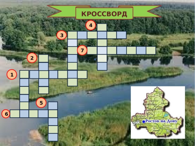 КРОССВОРД 4 4 3 3 3 7 7 2 2 1 1 1 5 5 6 6 6 