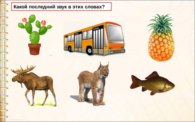 Какой последний звук в этих словах? 