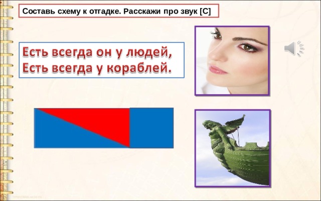 Составь схему к отгадке. Расскажи про звук [ С ] 