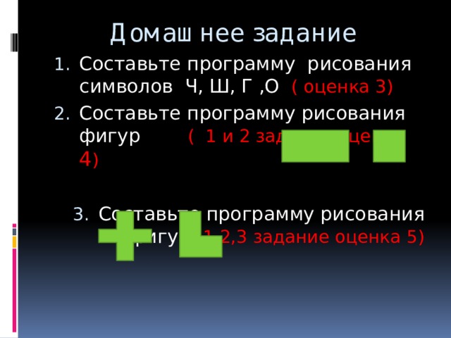Работа в программном режиме Режим программного управления имитирует автоматическое управление исполнителем Программирование Установка исполнителя Исполнение Исполнителем программы Запуск исполнителя 