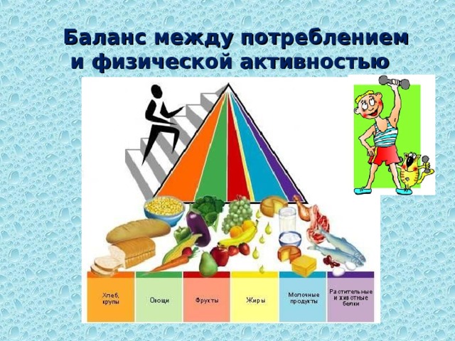 Баланс между потреблением  и физической активностью 