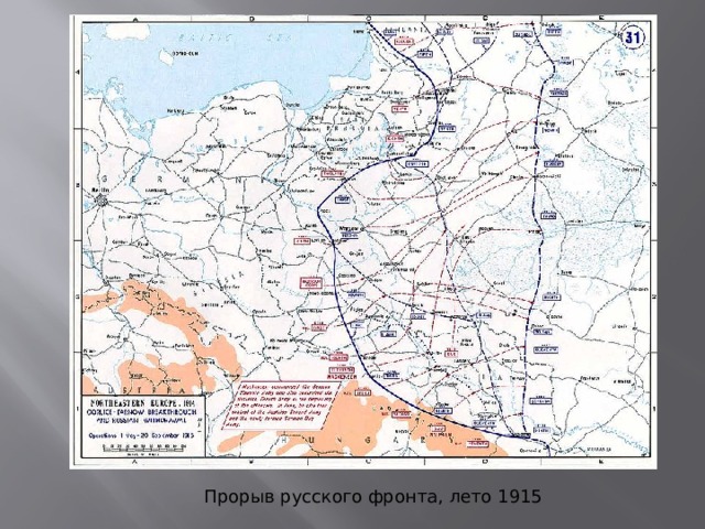 Прорыв русского фронта, лето 1915 