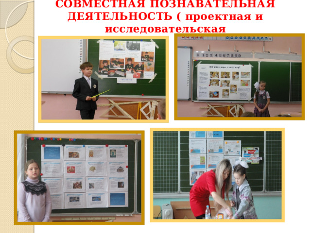 СОВМЕСТНАЯ ПОЗНАВАТЕЛЬНАЯ ДЕЯТЕЛЬНОСТЬ ( проектная и исследовательская 
