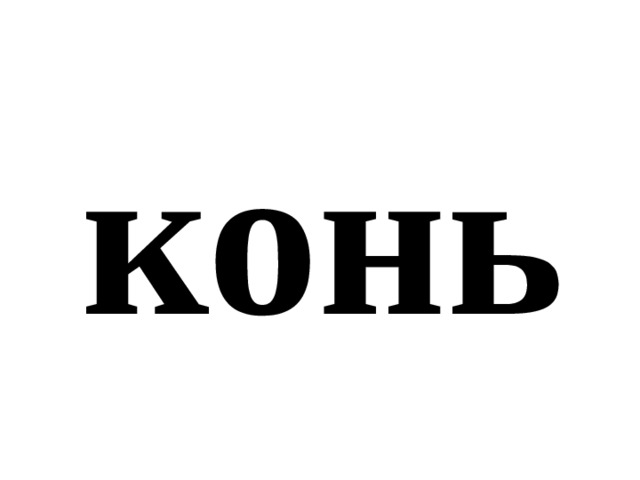 конь 