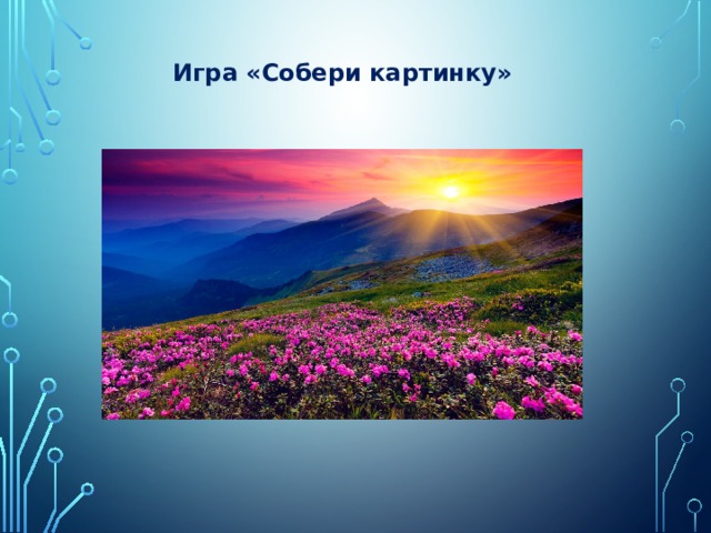 Игра «Собери картинку» 