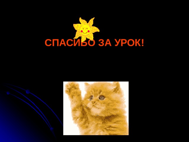 СПАСИБО ЗА УРОК! 