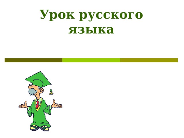 Урок русского языка 
