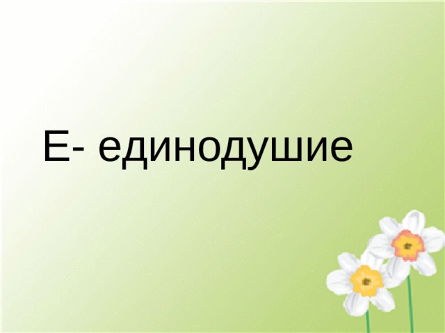 Е- единодушие 