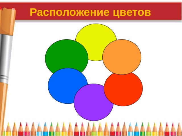 Расположение цветов 