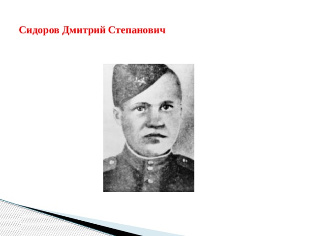 Сидоров Дмитрий Степанович 