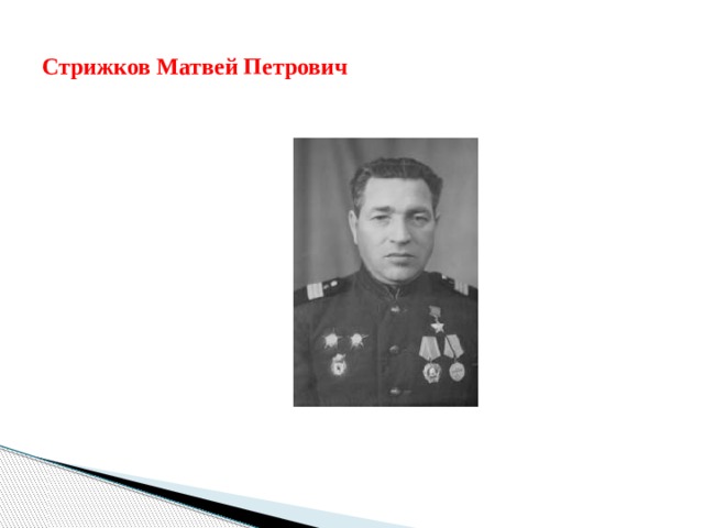 Стрижков Матвей Петрович 