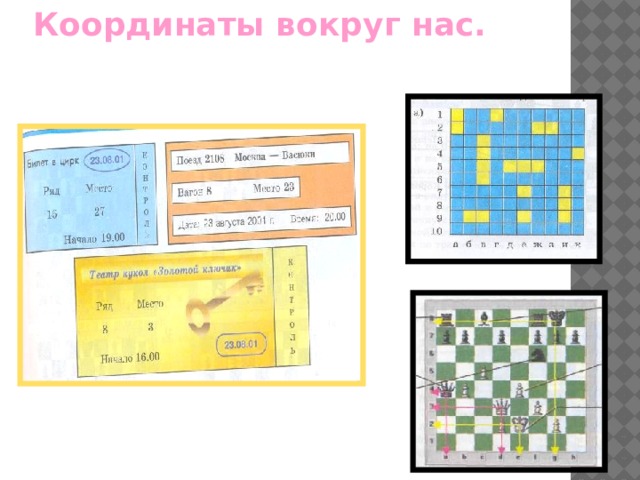 Координаты вокруг нас.  