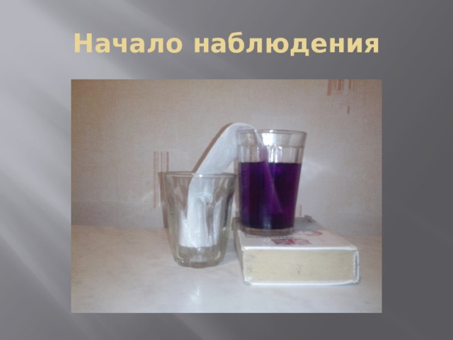 Начало наблюдения 