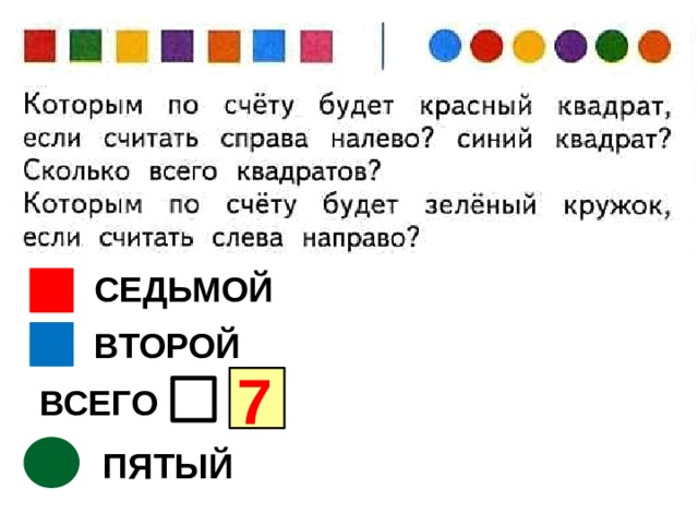 СЕДЬМОЙ ВТОРОЙ 7 ВСЕГО ПЯТЫЙ 