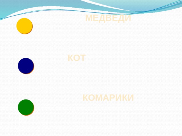 МЕДВЕДИ КОТ КОМАРИКИ 