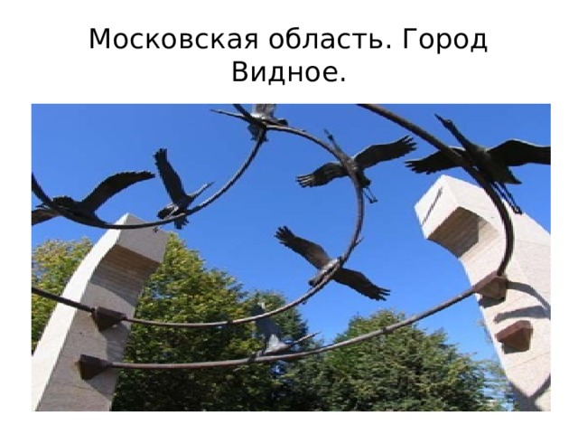 Московская область. Город Видное. 