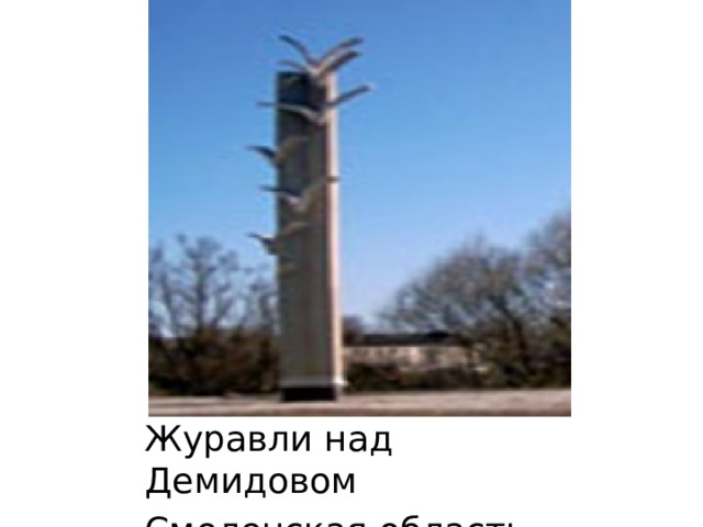 Журавли над Демидовом Смоленская область. 