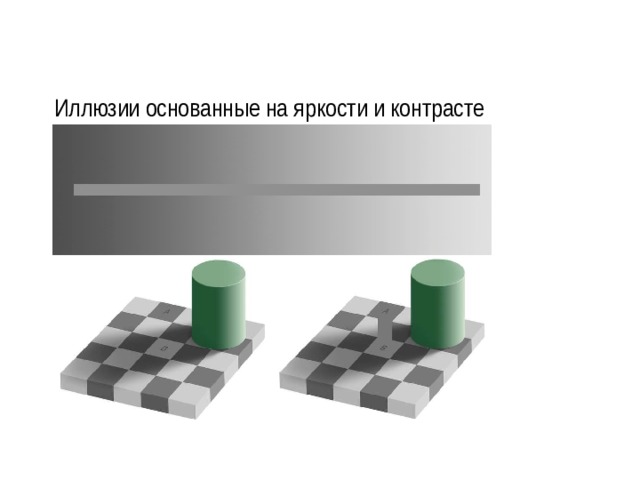 Иллюзии основанные на яркости и контрасте 