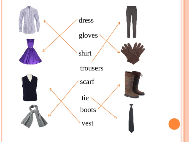 dress gloves shirt trousers scarf tie boots vest 