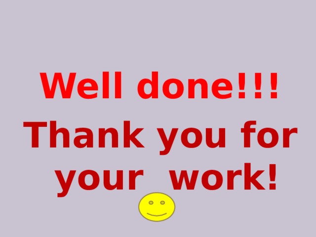 Well done!!! Thank you for your work! 