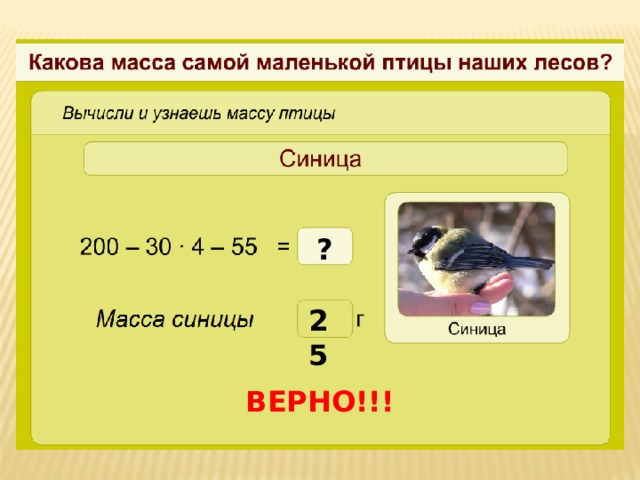 ? 25 ВЕРНО!!!  