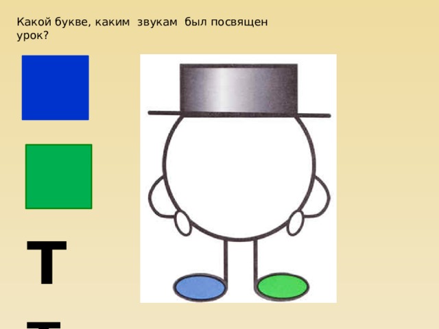 Какой букве, каким звукам был посвящен урок? Н Т т 