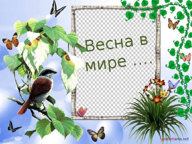 Весна в мире …. 