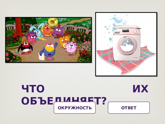 Что их объединяет? Ответ окружность 