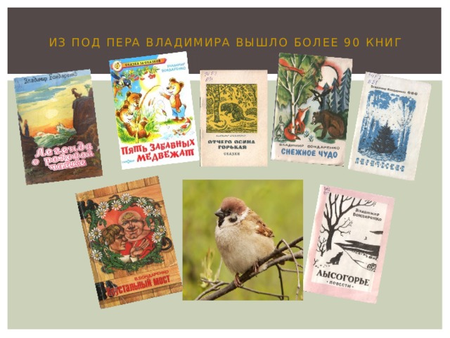 Из под пера Владимира вышло более 90 книг 