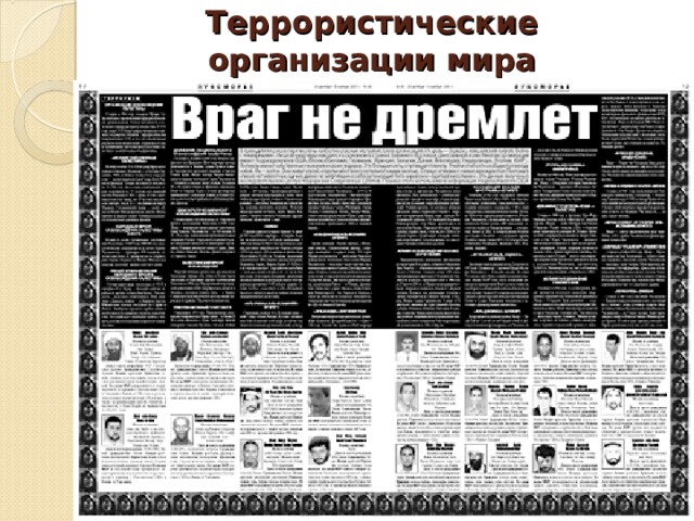 Террористические  организации мира   