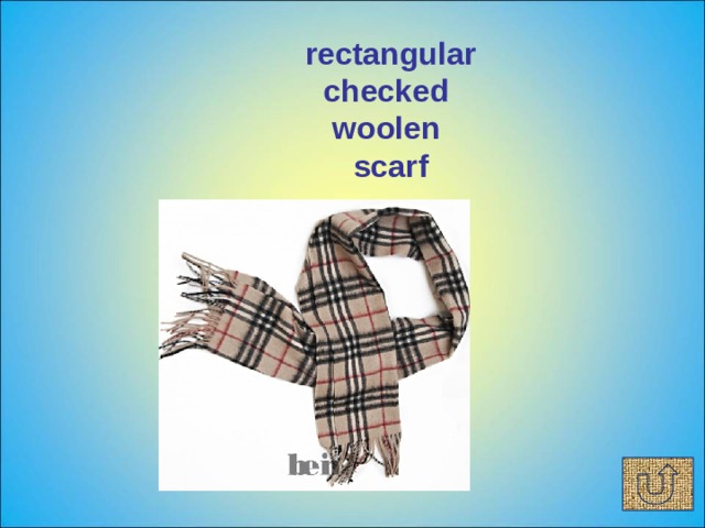 rectangular checked woolen scarf 