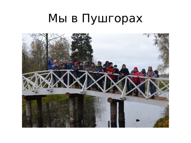 Мы в Пушгорах 