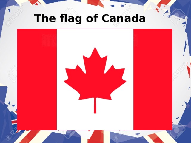 The flag of Canada 