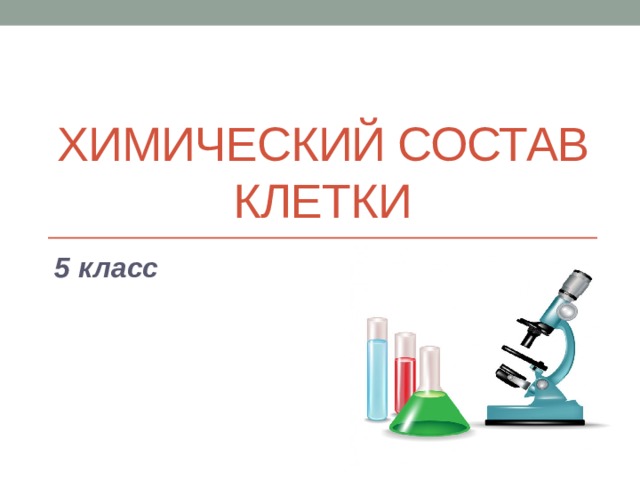Химический состав клетки 5 класс 