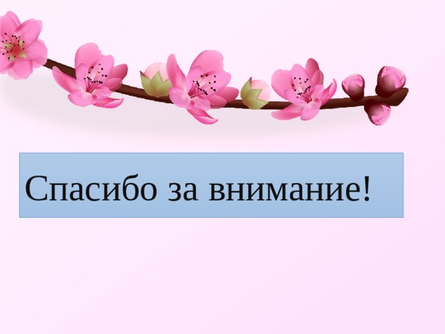 Спасибо за внимание! 