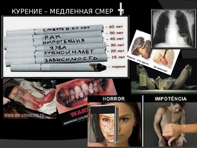 КУРЕНИЕ – МЕДЛЕННАЯ СМЕР Ь 