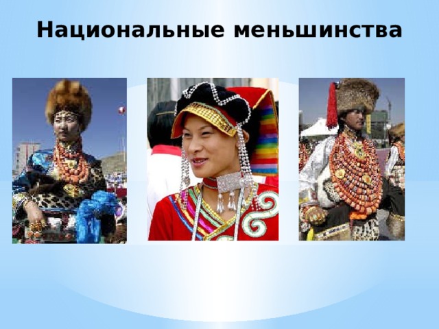Национальные меньшинства    