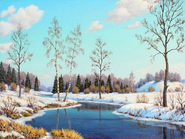 Весна в живописи.  