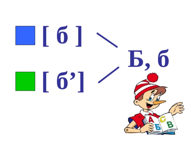 [ б ] [ б’ ] Б, б 