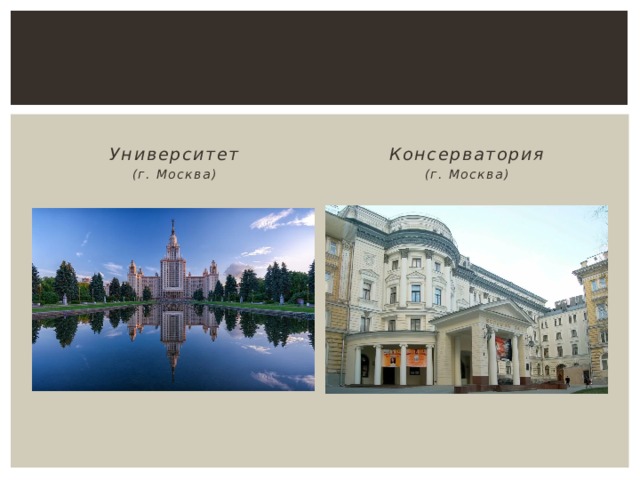 Университет Консерватория (г. Москва) (г. Москва) 