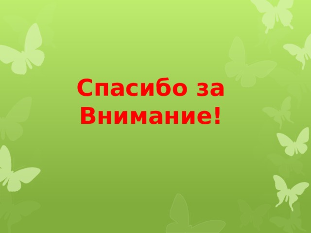 Спасибо за Внимание! 